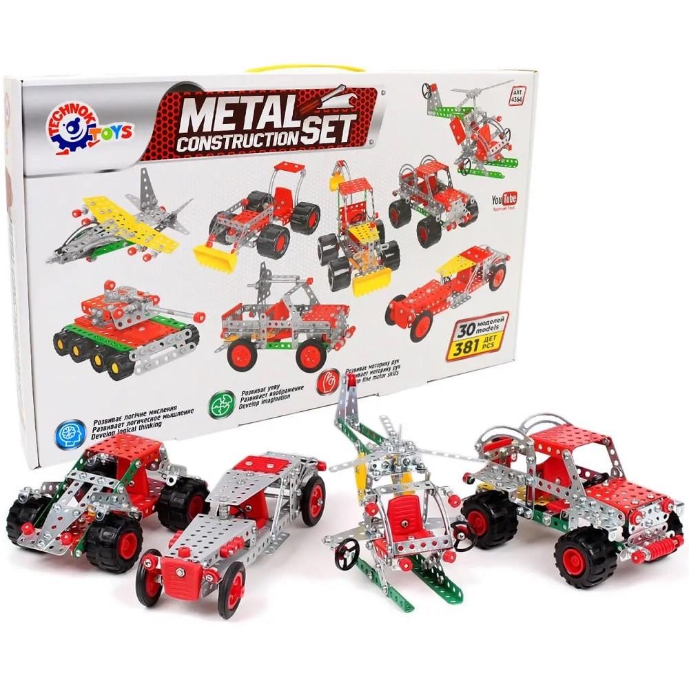 Конструктор металлический ТехноК Мега Универсал 381 дет. (28443634)