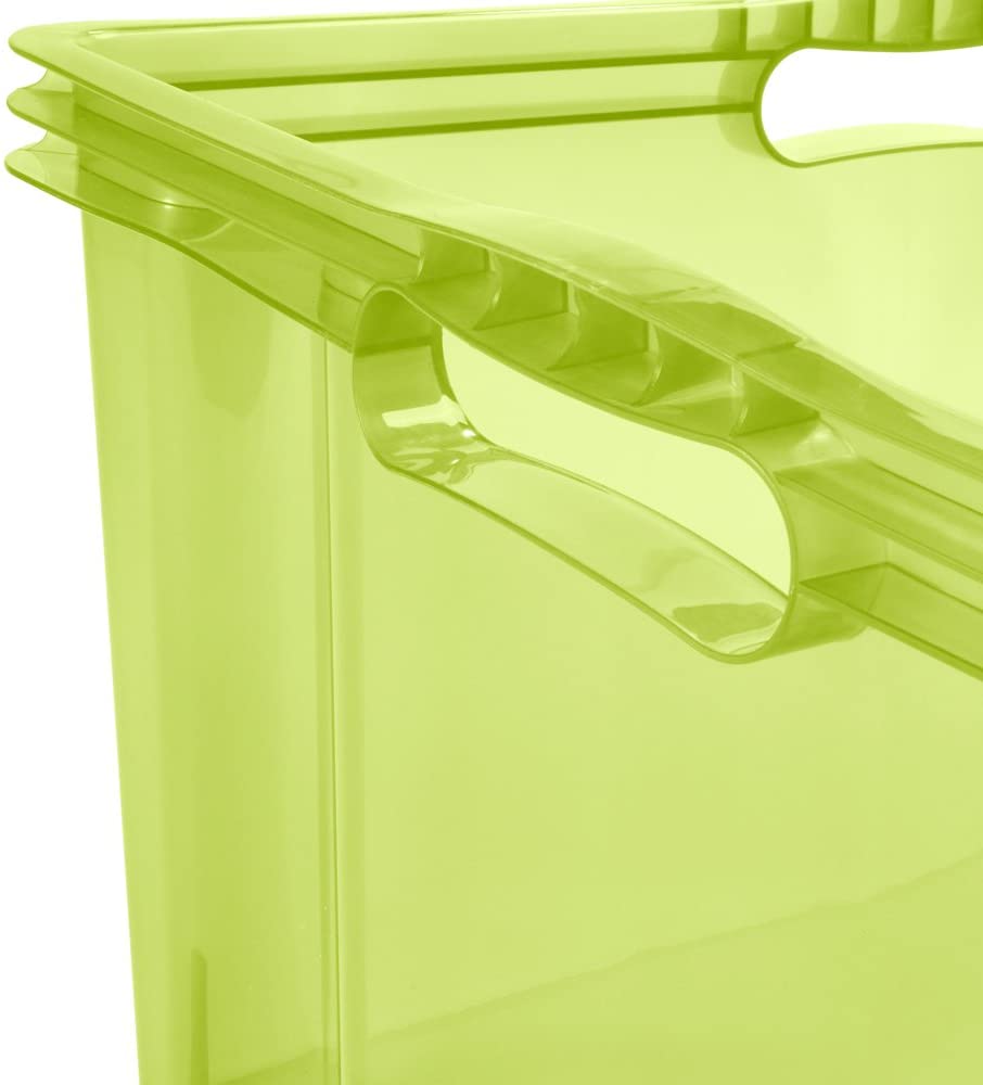 Ящик для зберігання Keeeper Franz 44 л прозорий Салатовий (Кее-0274.2) - фото 3