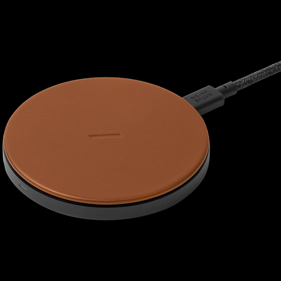 Зарядные устройства для телефонов Native Union Drop Classic Leather беспроводная Brown (DROP-BRN-CLTHR-NP)