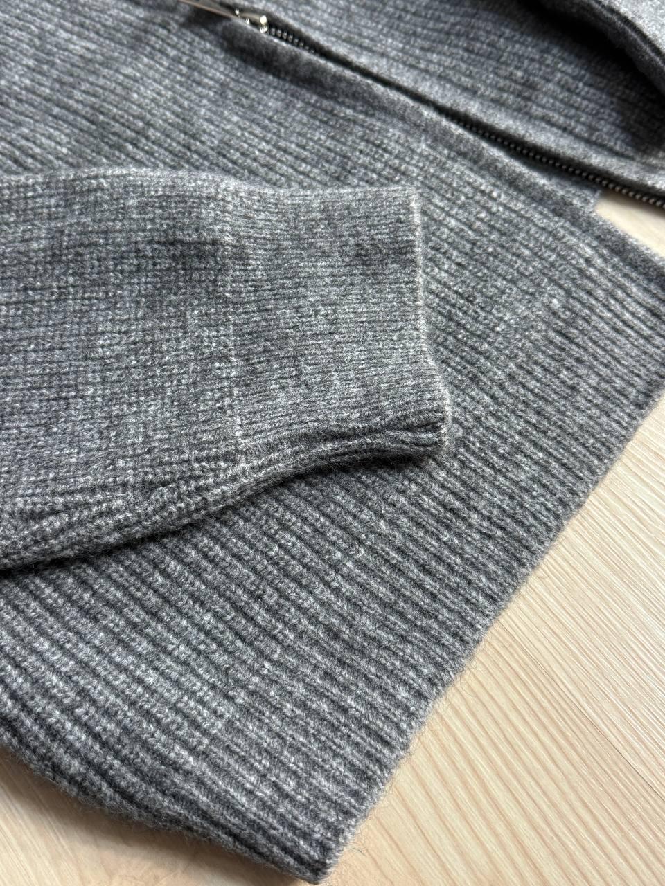 Кардиган женский A-N 1899 свитер на молнии вязаный OS Серый (5411) - фото 7