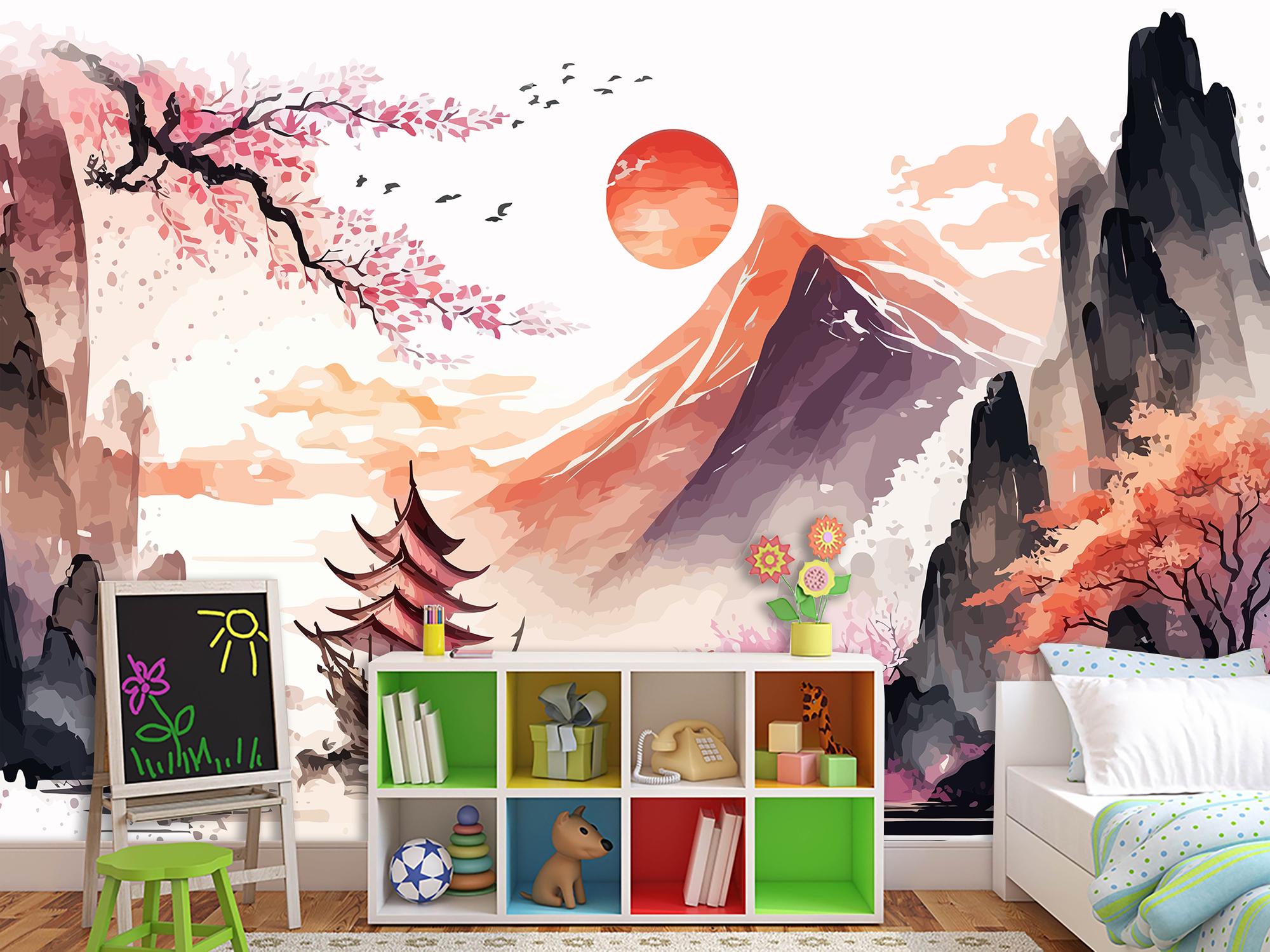 Фотообои флизелиновые Китайский стиль живописи 120х180 см (SPF-083/2)