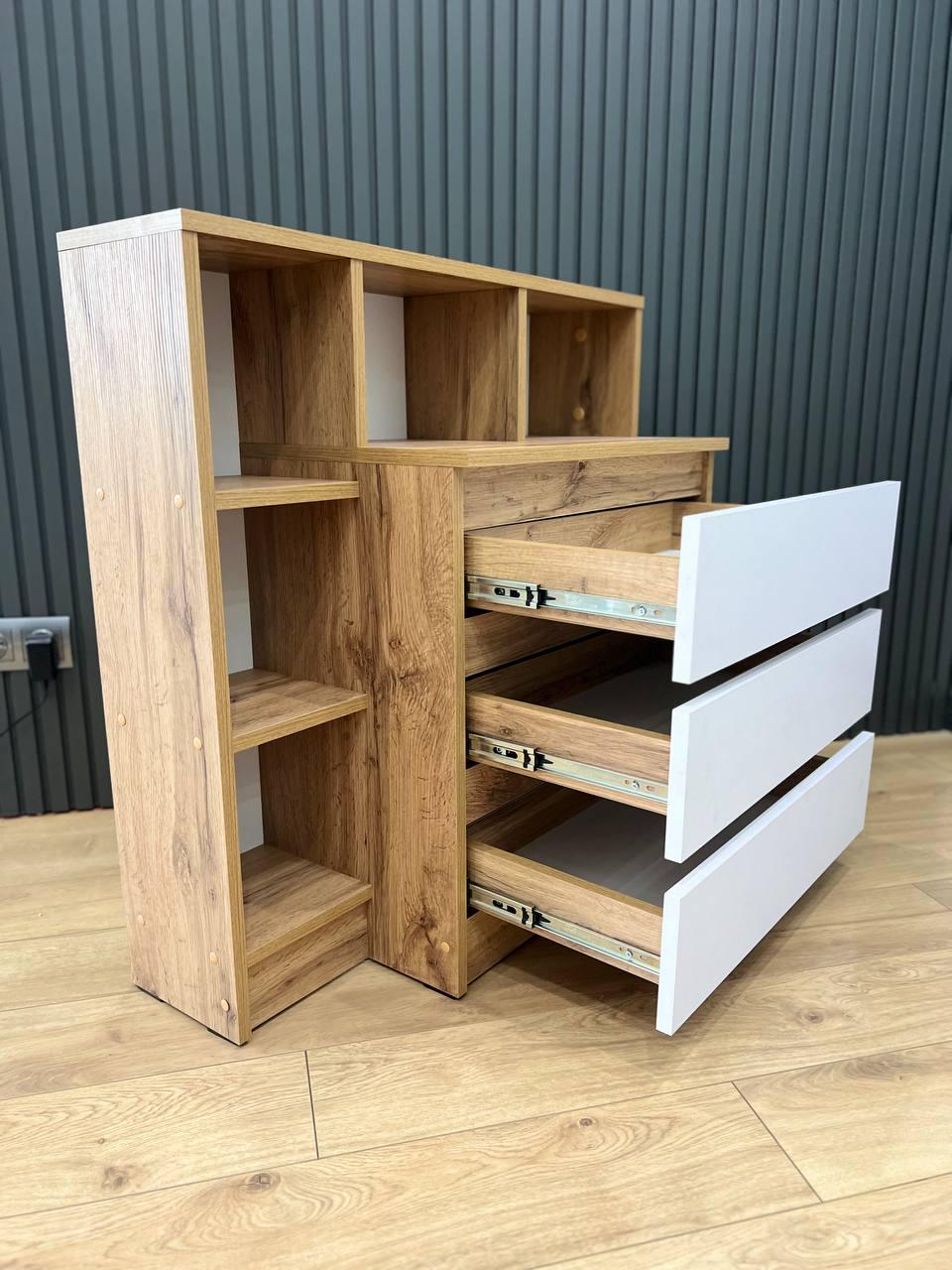 Комод Дженіфер 800х800х340 мм Дуб аппалачі/Німфеа альба - фото 4 Комод Дженіфер 800х800х340 мм Дуб аппалачі/Німфеа альба - фото 4