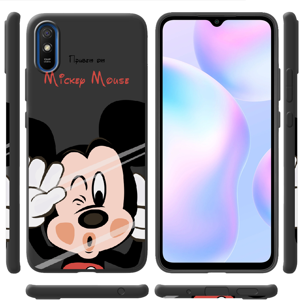 Чехол BoxFace Xiaomi Redmi 9A Mister M Черный силикон (40304-cc58-40509) - фото 2