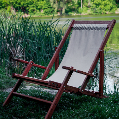 Шезлонг дубовий RELAX WOOD Оксфорд натуральне дерево (7090865) - фото 2