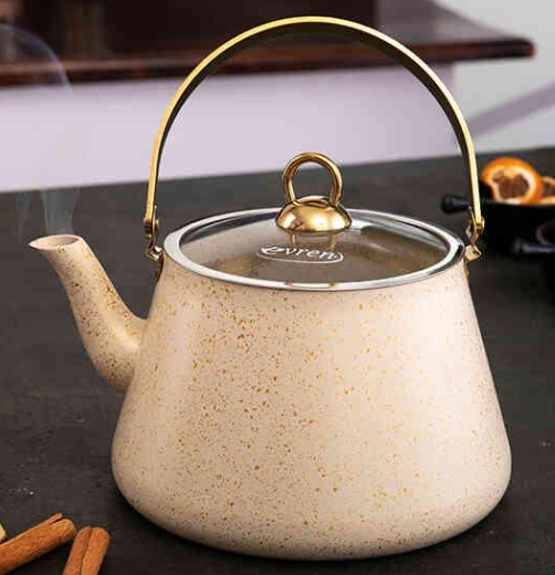 Чайник для плиты Evren 2 л Кремовый (4864)