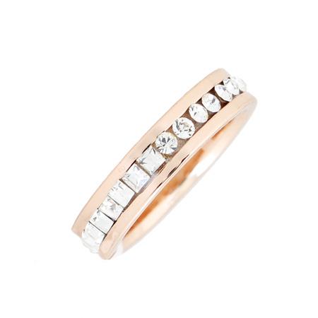 Кольцо с кристаллами Сваровски 094927a Italina р. 18 Белый