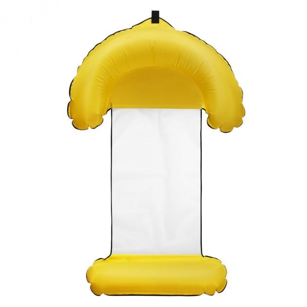 Надувной гамак-матрас Thenice Pool Float Складной для плавания 4в1 Желтый (SUN5144)