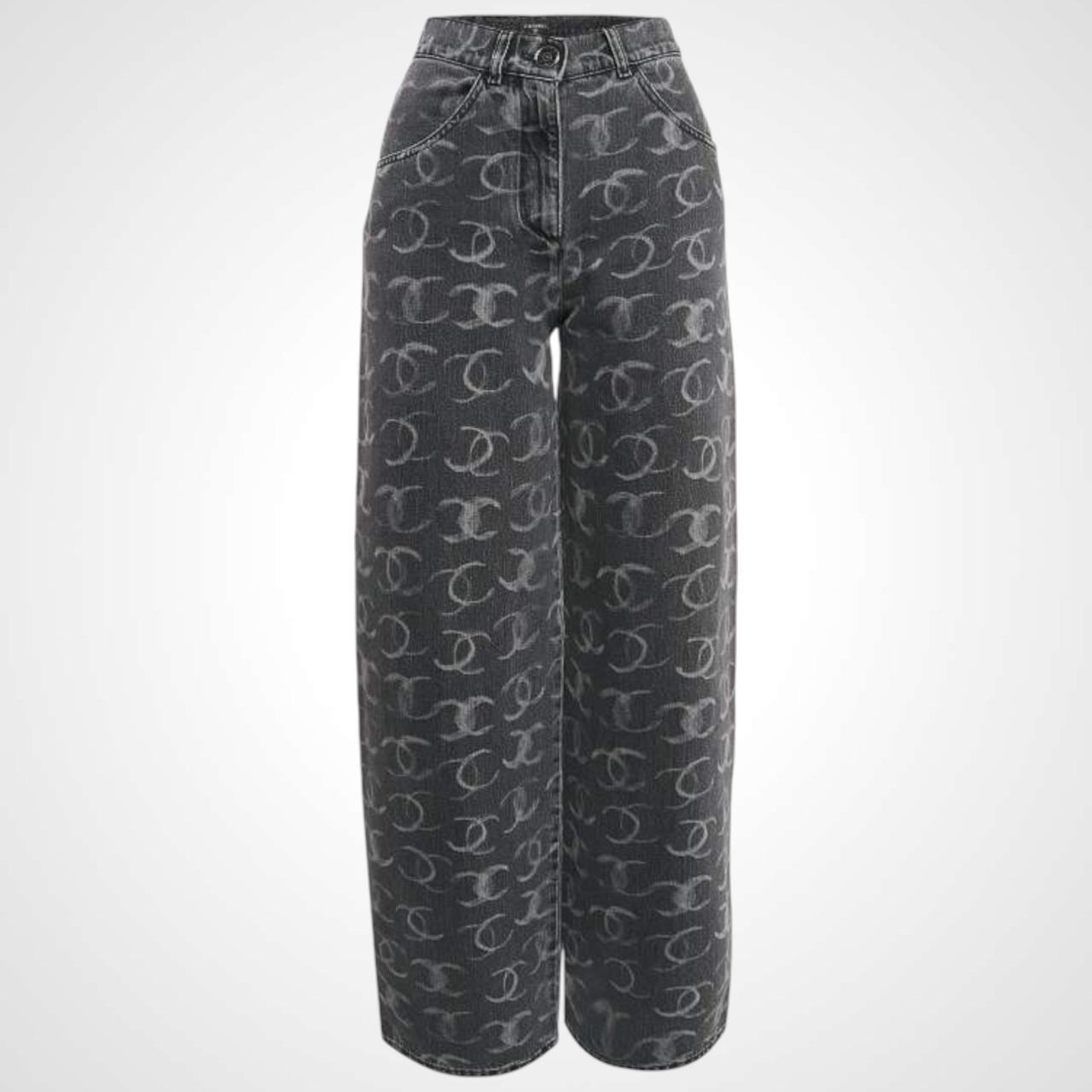 Джинси жіночі повсякденні Chanel M Чорний (2588762951)