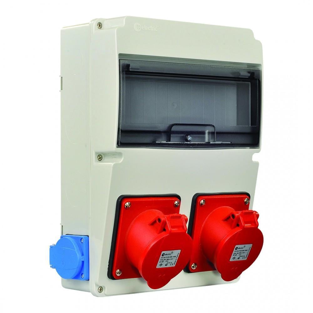 Бокс распределительный TP Electric с силовой розеткой 16А/5 3Р+N+РЭ 2 шт. 16А IP44 220x300 мм (28688749)