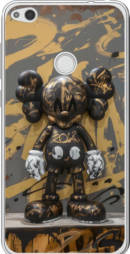 Чехол на Huawei P8 Lite (2017) Bronze kaws (6097t-777-42517)