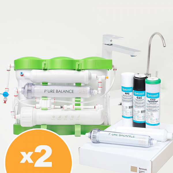 Річний запас картриджів Ecosoft P’URE Balance/Sense для фільтра зворотного осмосу (1453092798) - фото 2