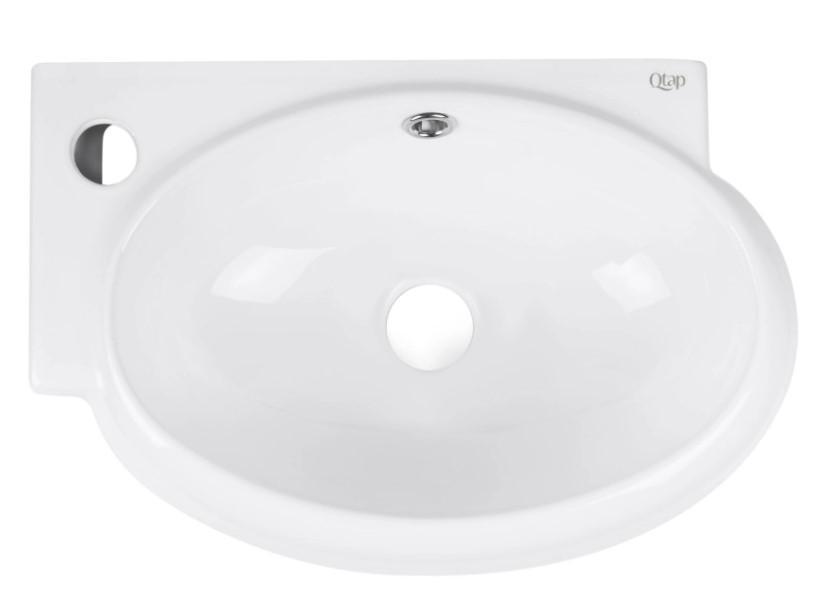 Раковина Qtap Leo без донного клапана (QT11115011LWN)