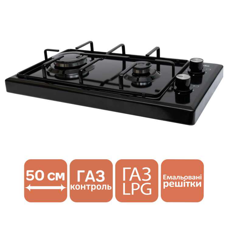 Настільна плита Ventolux HGT 620 ES BK (6021) - фото 2 Настільна плита Ventolux HGT 620 ES BK (6021) - фото 2