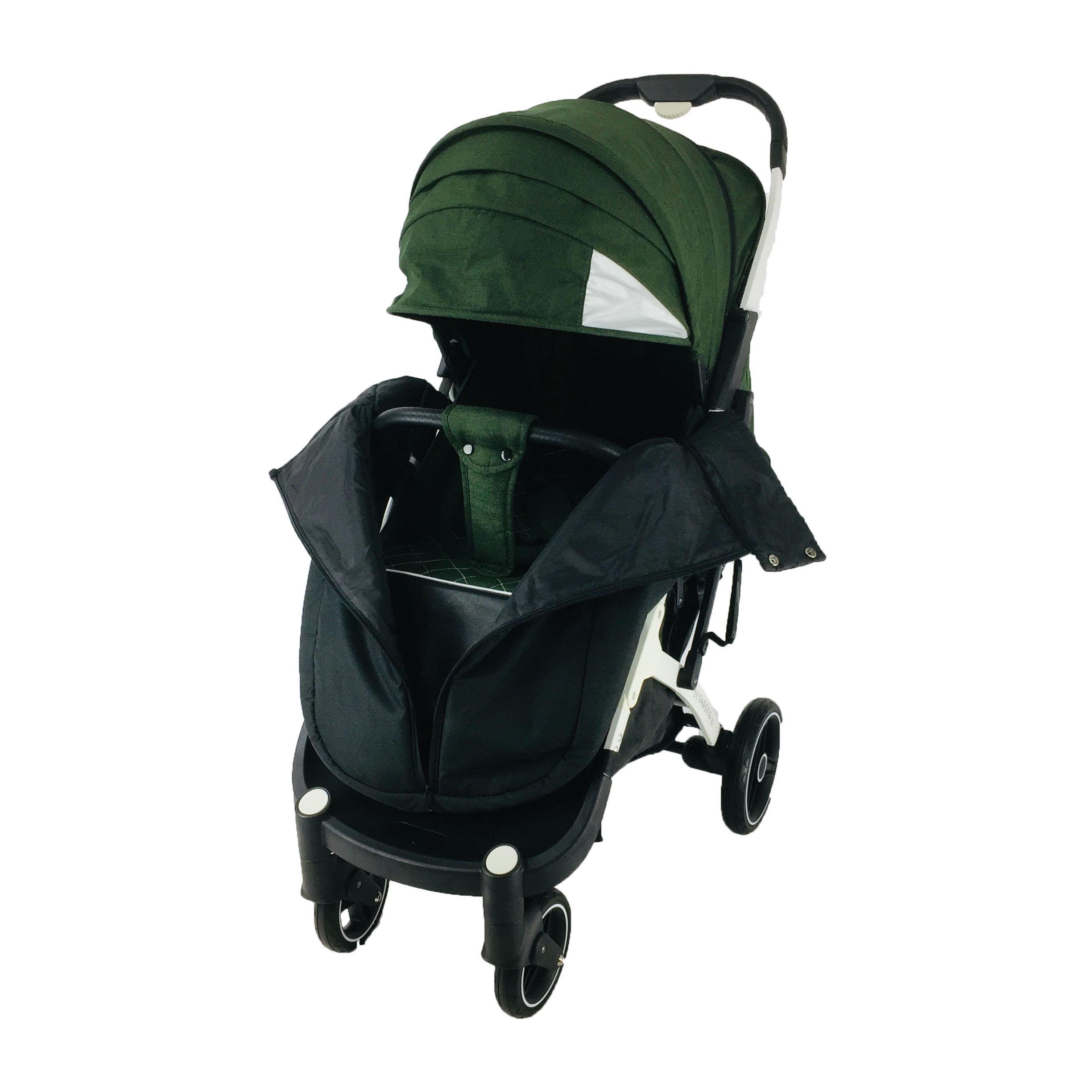 Коляска Yoya Plus Pro-22 на білій рамі Зелений (01125010116)