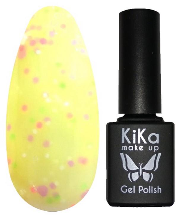 Гель-лак Kika №093 с блестками 8,5 мл Желтый (KGP-093)