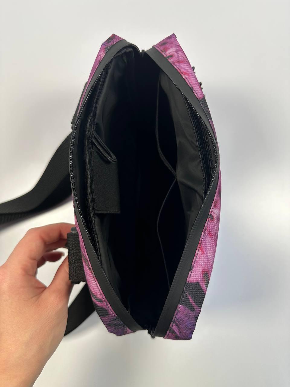 Сумка напівкільце 25х20х5,5 см Рожевий - фото 3