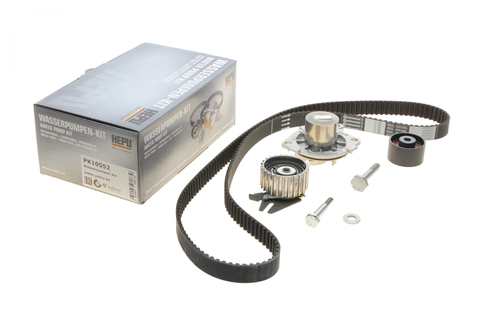 Комплект ГРМ и помпа Hepu Fiat Doblo 1.9D/JTD 01- 190x24 (PK10552)