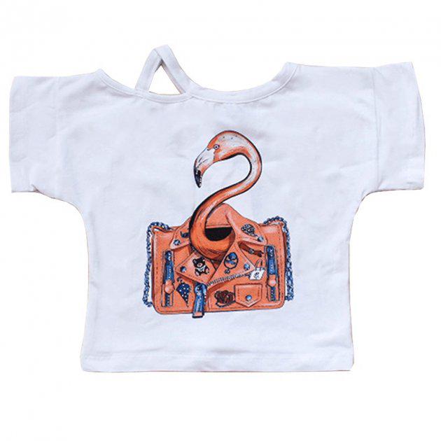 Футболка Best Kids Фламинго 4947 158 см-164 см Белый