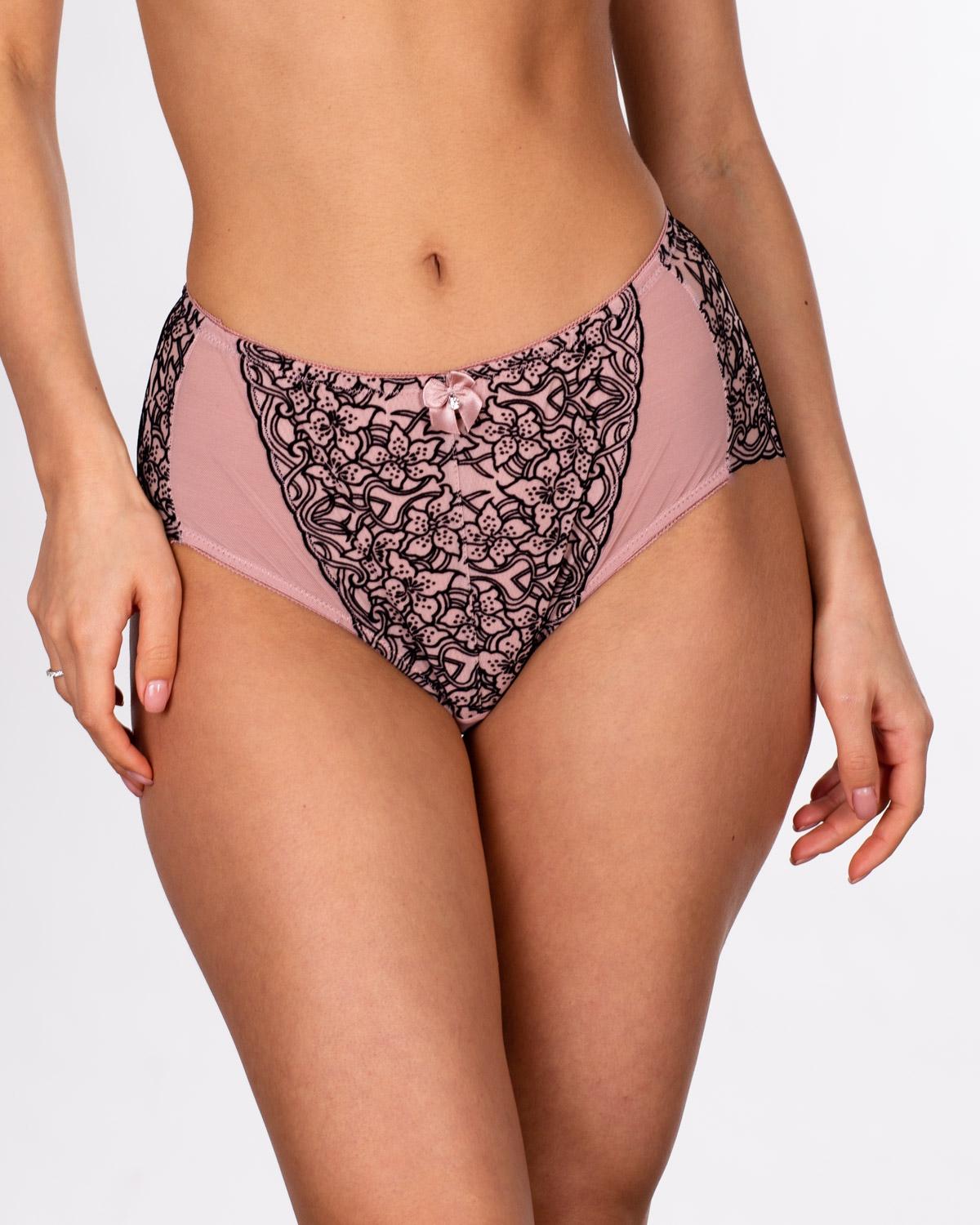 Трусики максі Lanny mode XL Пудровий/Коричневий (55910)