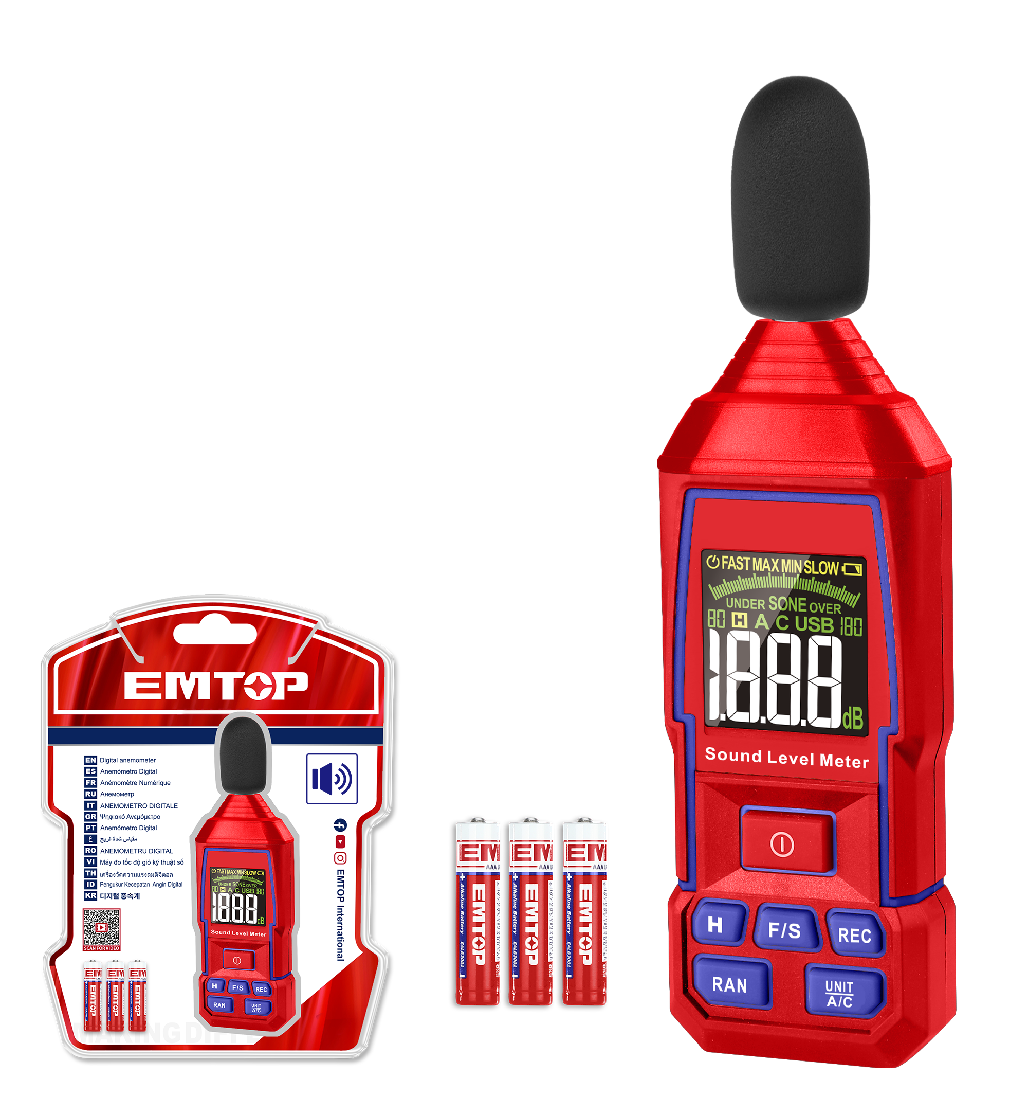 Шумомір EMTOP EMJN35031 - фото 3 Шумомір EMTOP EMJN35031 - фото 3