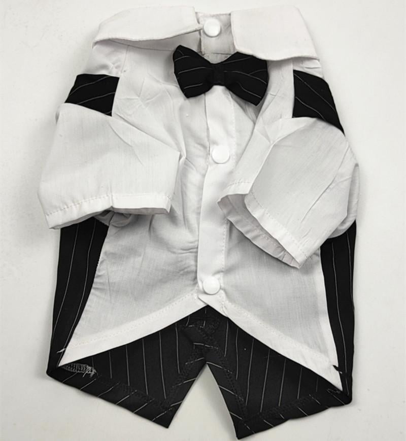 Костюм для собак Alfa Джентельмен S Черный/Белый (1М1780) - фото 2 Костюм для собак Alfa Джентельмен S Черный/Белый (1М1780) - фото 2