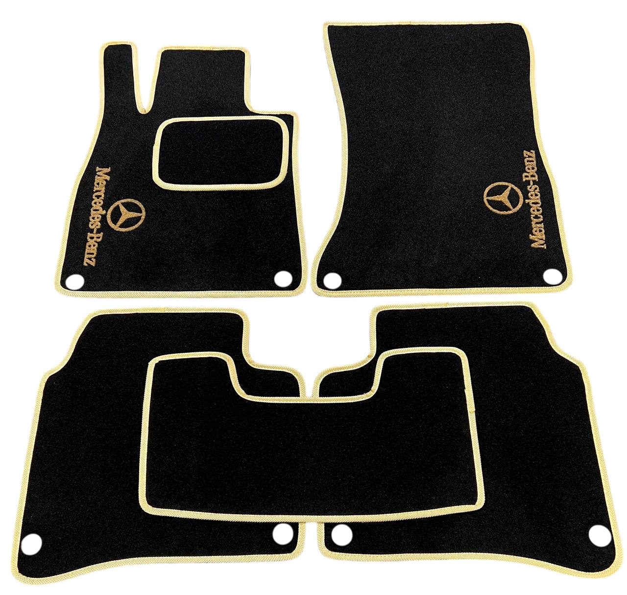 Килимки в салон ворсові для Mercedes S-class W 222 Long 2013-2020 5 шт. Чорний (27326852)