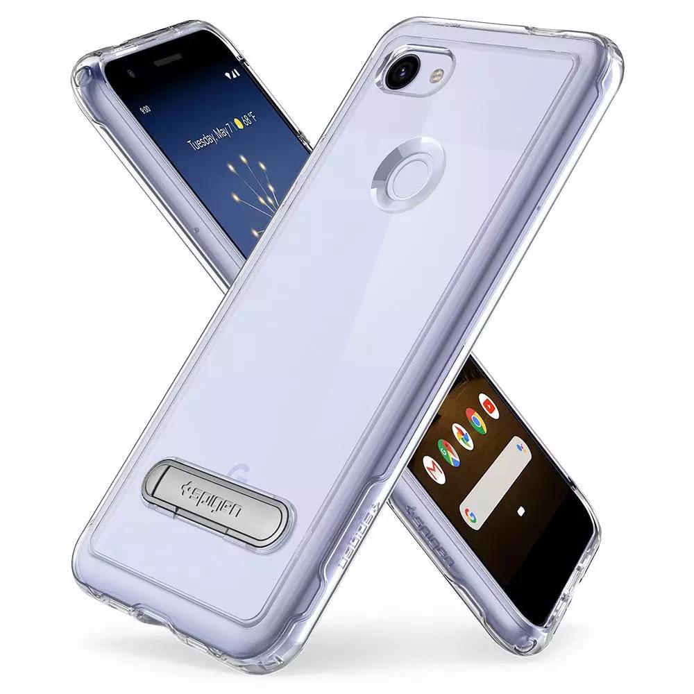 Чехол прозрачный противоударный с подставкой Spigen Slim Armor F22CS26217 для Google Pixel 3a XL (6") - фото 2