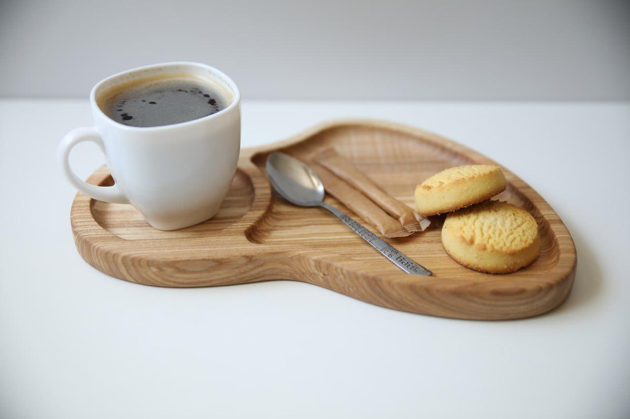 Подставка под чашку К кофе двухсекционная Ясень (WDB-39.1) - фото 6