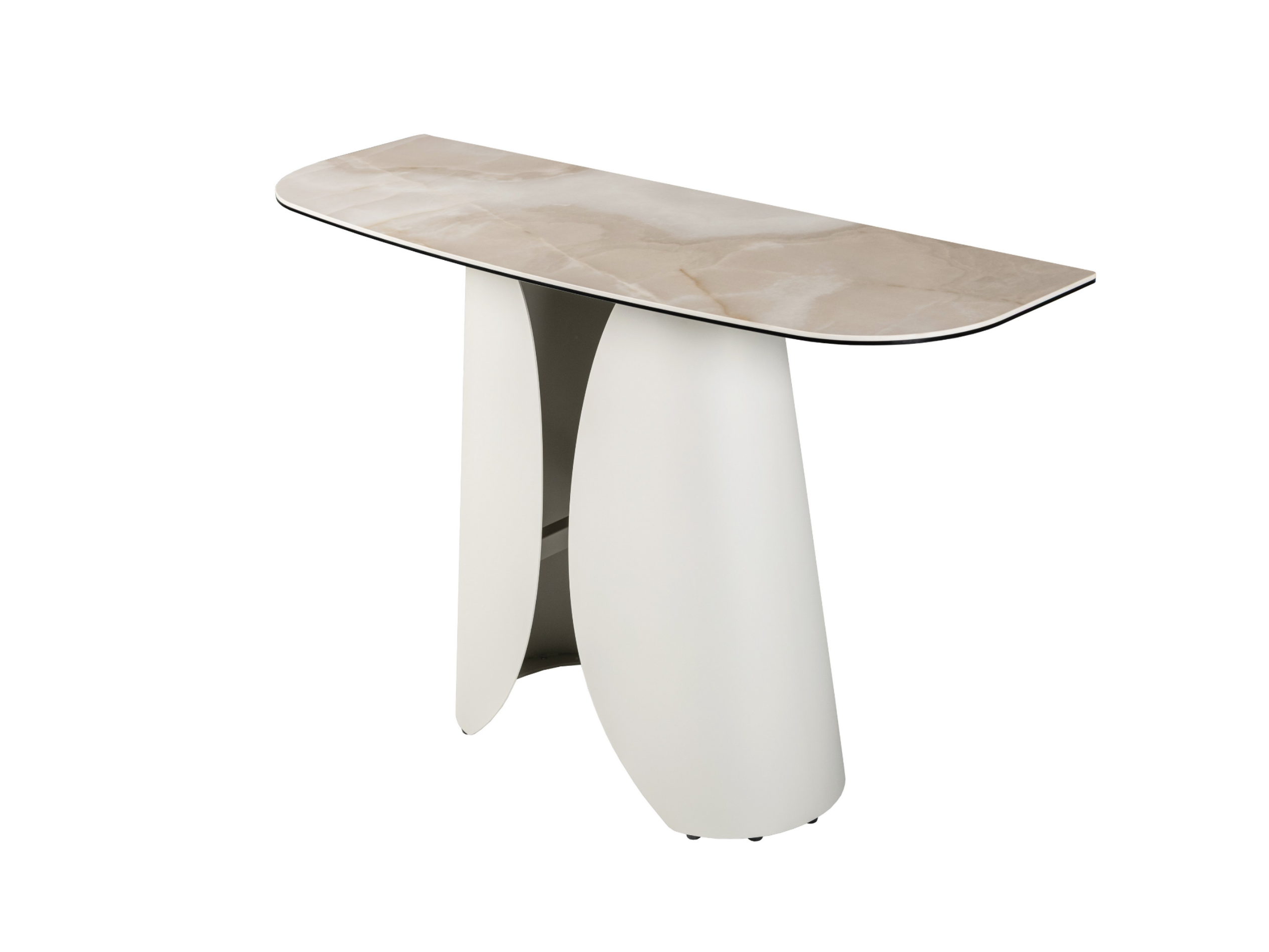 Консоль Лунарио Vetro 1200х400х760 мм Айвори оникс/Айвори - фото 3