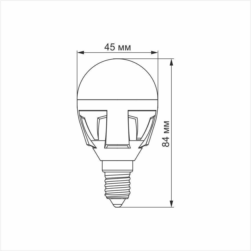 Лампа світлодіодна Videx PREMIUM G45 7 Вт E14 4100 K VL-G45-07144 (24008) - фото 3