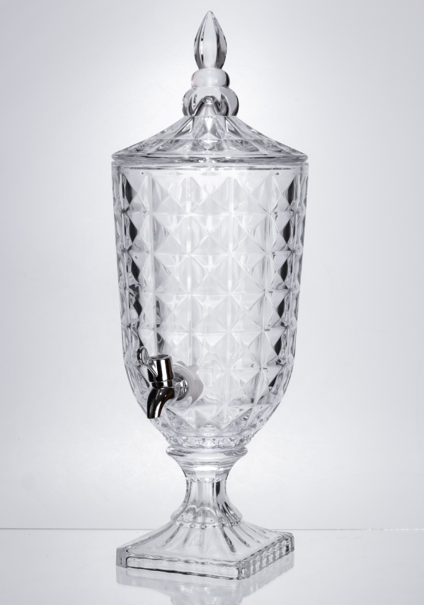 Лимонадница на ножке с краном из толстого стекла 3 л Прозрачный - фото 2 Лимонадница на ножке с краном из толстого стекла 3 л Прозрачный - фото 2