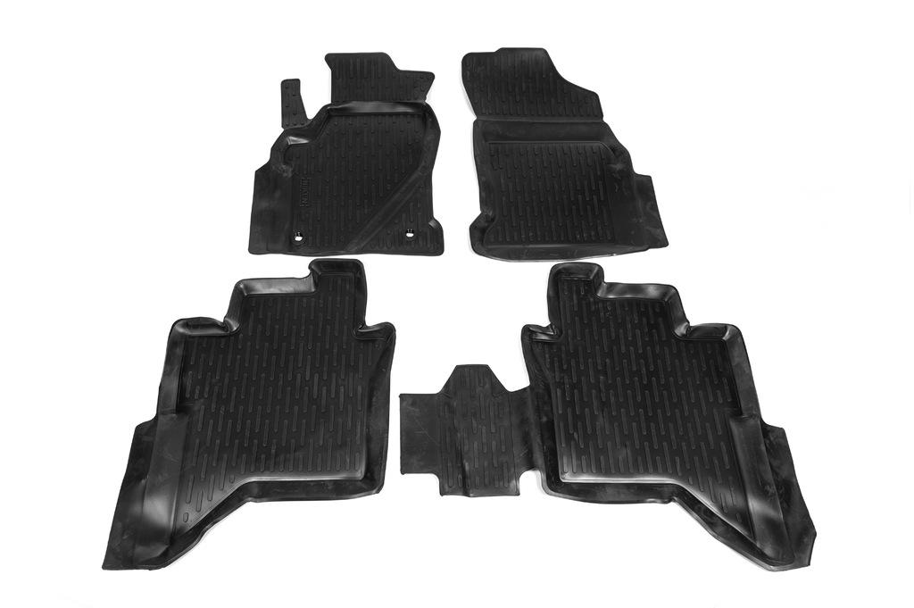 Коврики автомобильные для Toyota Hilux 2015-2024 г Niken 3D резина 4 шт. (82097)
