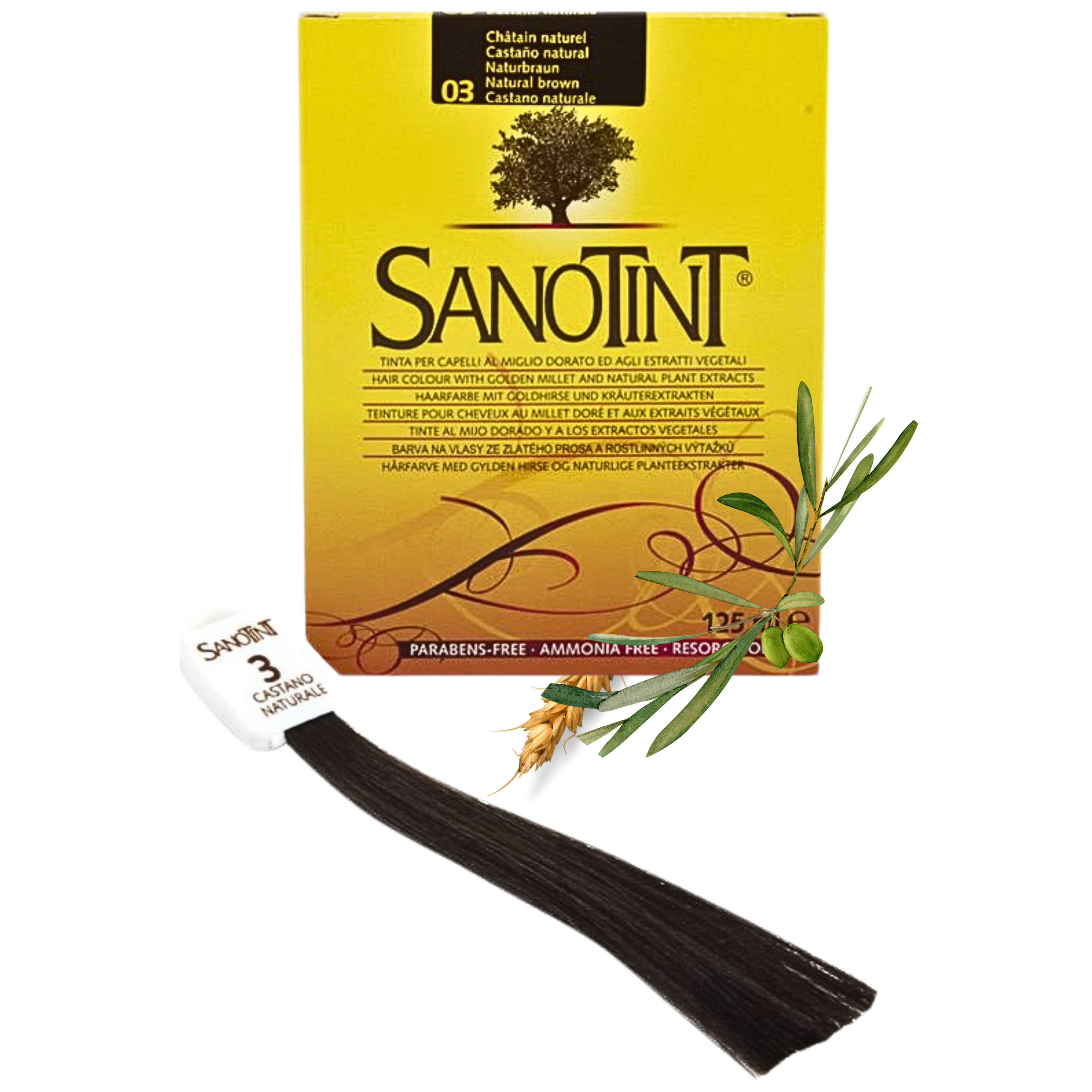 Краска для волос Vivasan Sanotint Classic No 03 Натуральный каштан 125 мл (1554876702)