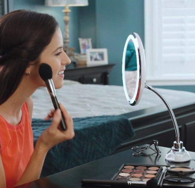 Дзеркало Magic Flexy Mirror з підсвічуванням LED косметичне - фото 10