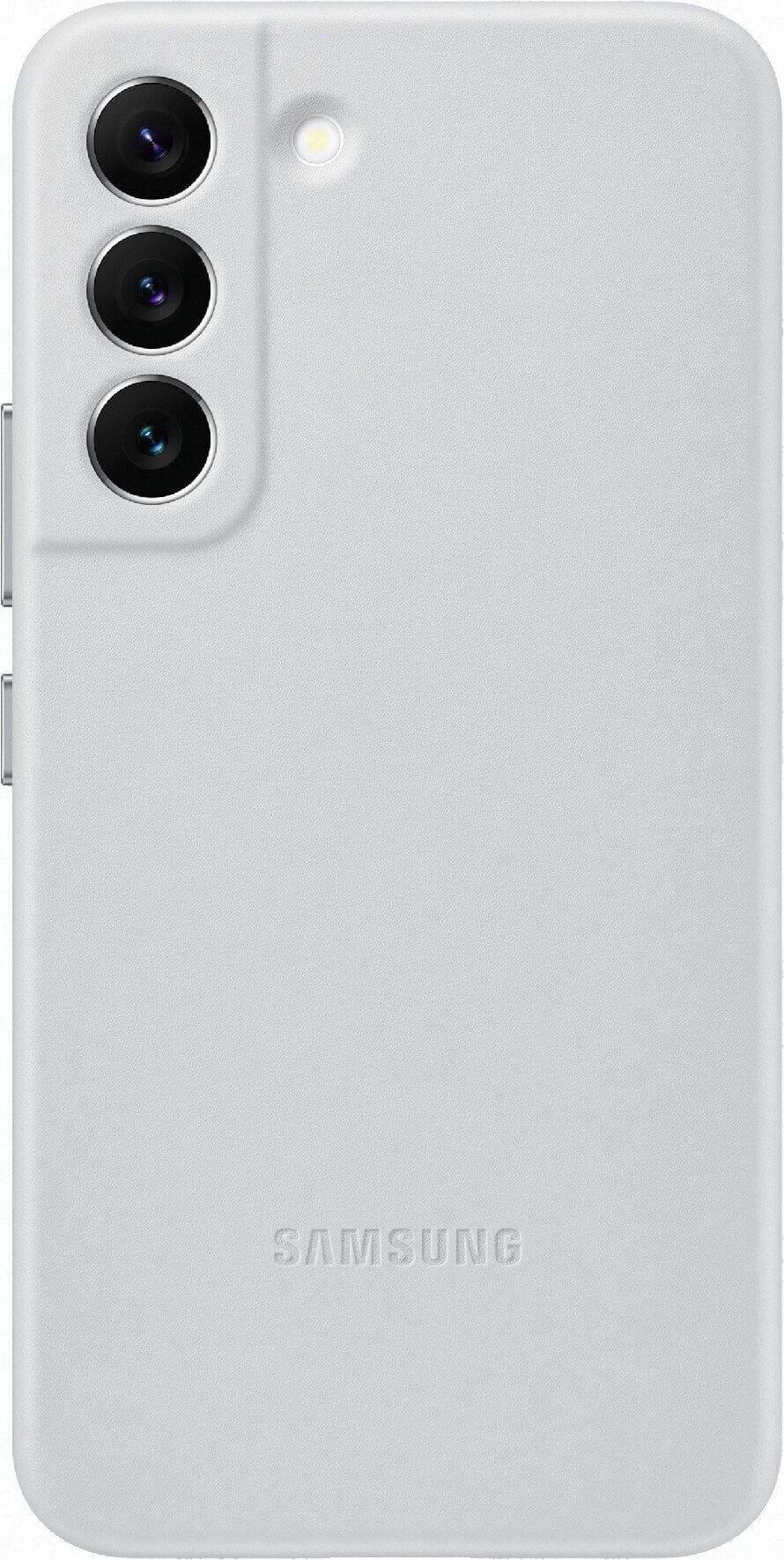 Чехол кожаный Leather Cover Samsung Galaxy S22 Plus EF-VS906LJEGRU S906 Light Gray