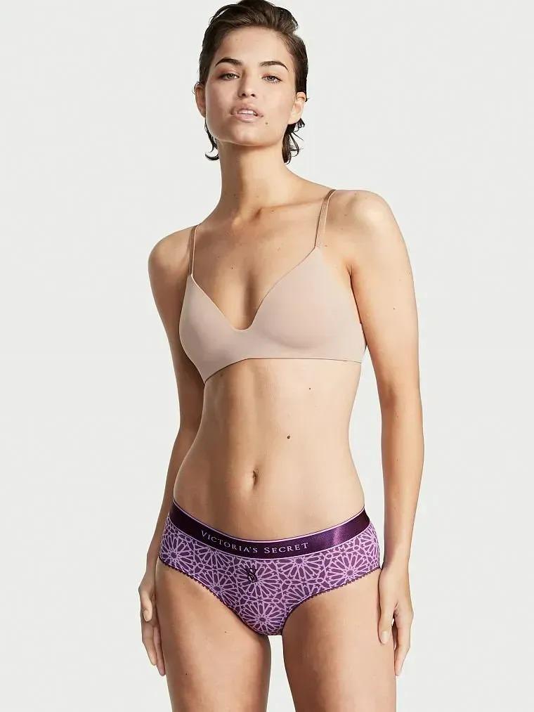 Трусики Victoria's Secret Logo Cotton Hiphugger Panty S Сиреневый (26536929)