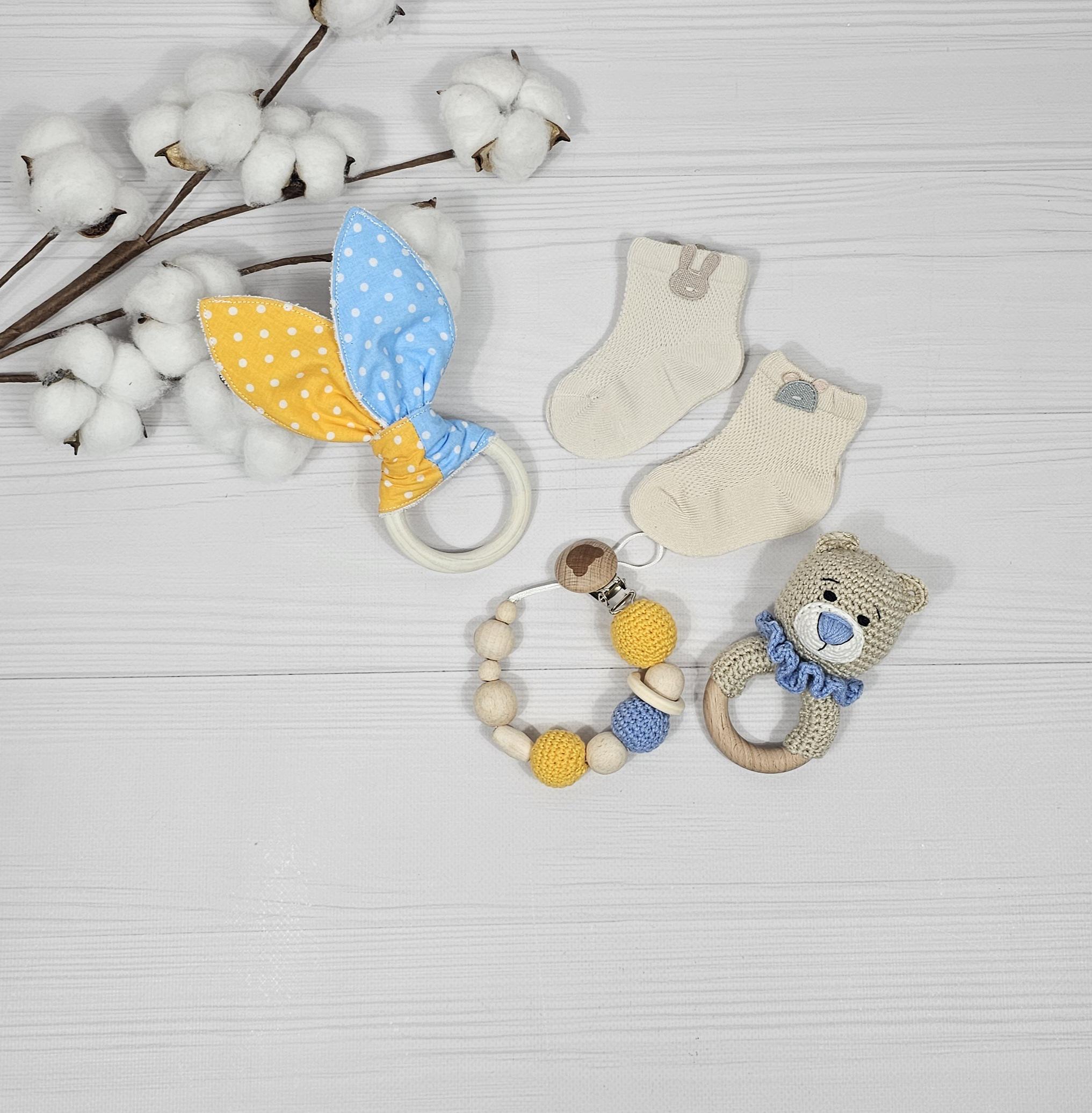 Букет с непромокаючих пеленок для младенцев a.l.babybox Патриотичный 2 - фото 13