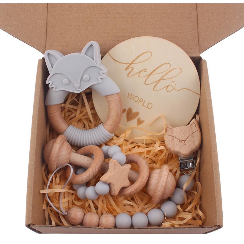 Подарунковий набір на виписку хрестини Сірий (24246739)