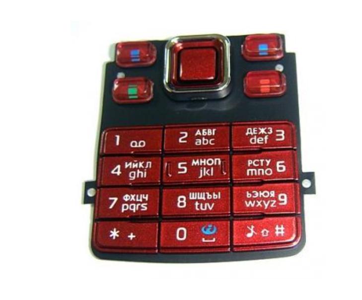 Клавіатура Nokia 6300 Red (000015216)