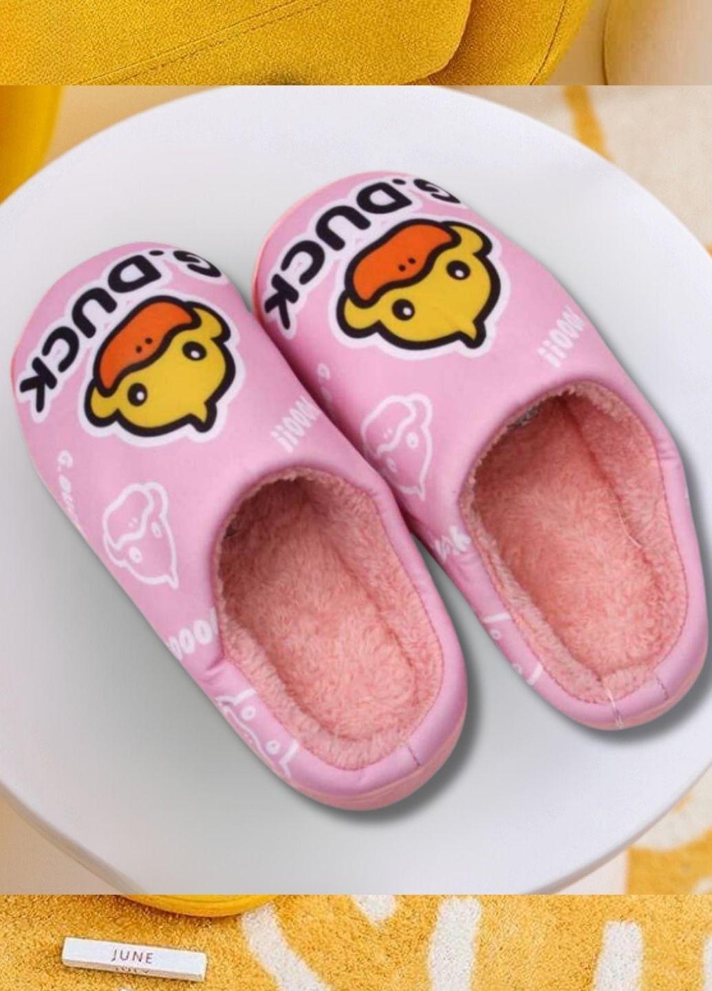 Тапочки детские Duck р. 38 23 см Розовый (7019) - фото 4 Тапочки детские Duck р. 38 23 см Розовый (7019) - фото 4