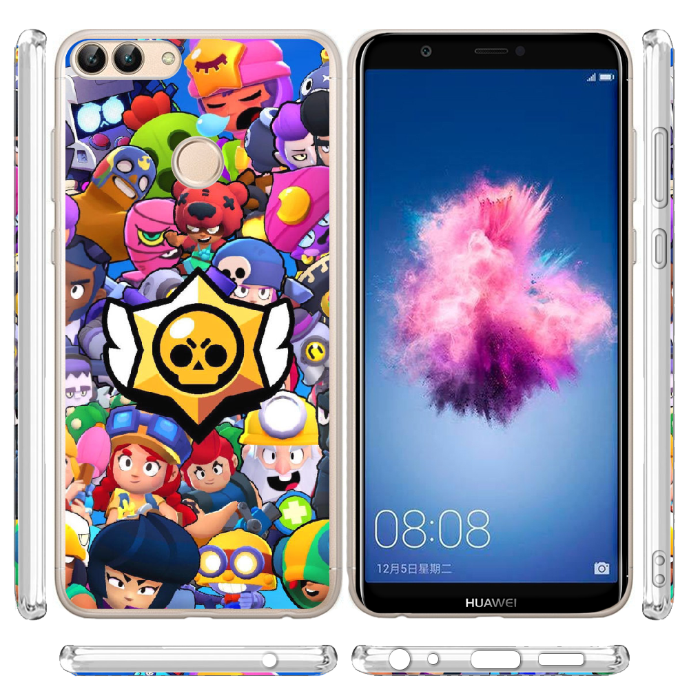 Чехол Boxface Huawei P Smart Brawl Stars Прозрачный силикон (32669-up2389-32669) - фото 3