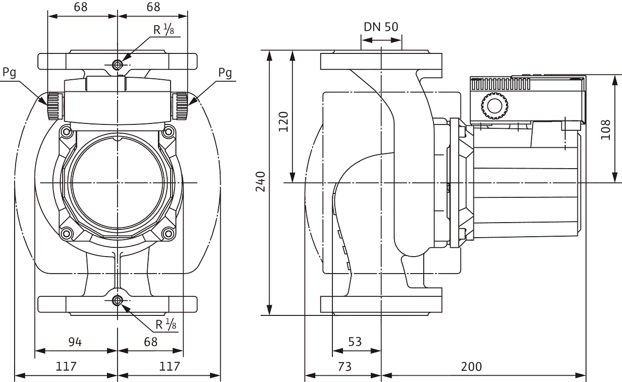 Циркуляційний насос Wilo TOP-S 50/4 3~400/230 V PN 6/10 (2165528) - фото 3