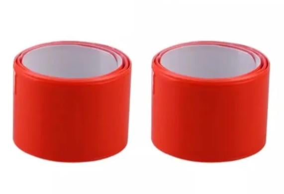 Светоотражающий браслет 2 шт. 40x3 см Красный (12048/3)