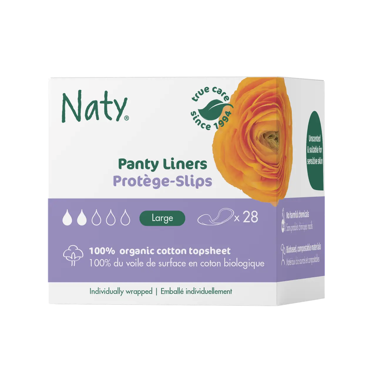 Прокладки органические ежедневные Eco by Naty Large 28 шт.