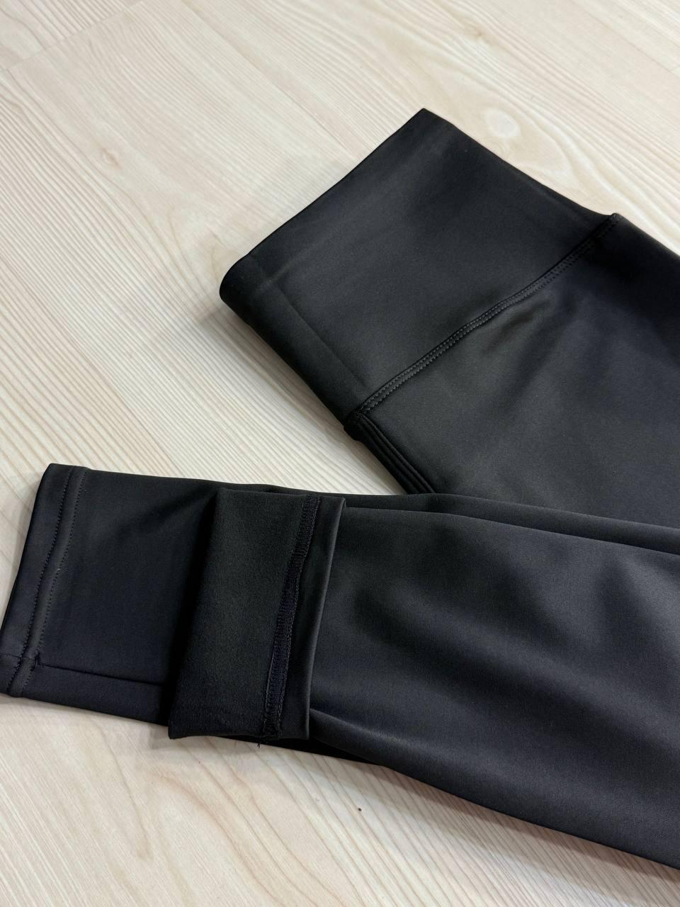 Лосины женские Black Cyclone 312 утепленные с утягивающим поясом и пуш-ап ML Черный (5687) - фото 3