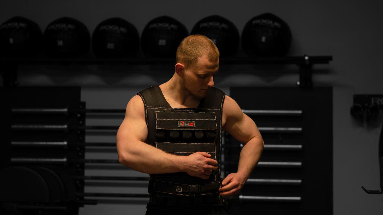 Жилет обважнювач для спорту MegaShape 32 кг Чорний (WV32-01) - фото 5