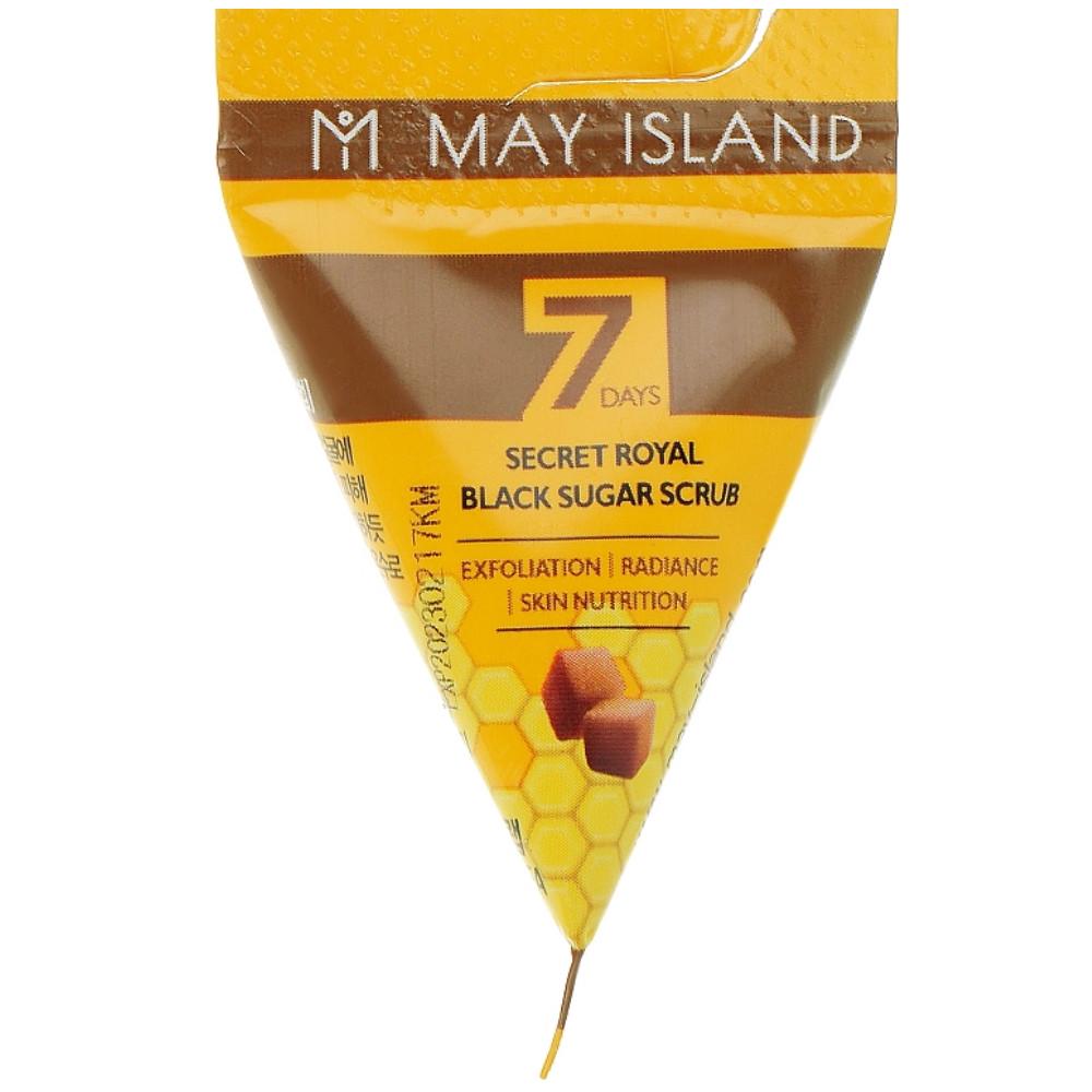 Скраб для обличчя очищаючий May Island Seven Days Black Sugar Scrub з яєчним жовтком 1 шт. (1261400379)