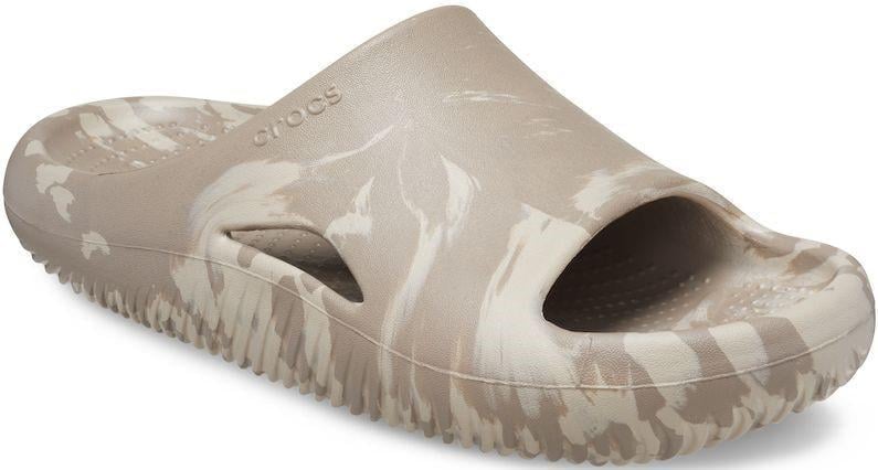 Шлепанцы Crocs Mellow Marbled Slide M7W9 208579 р. 40 26 см Mushroom/Cobblestone - фото 2