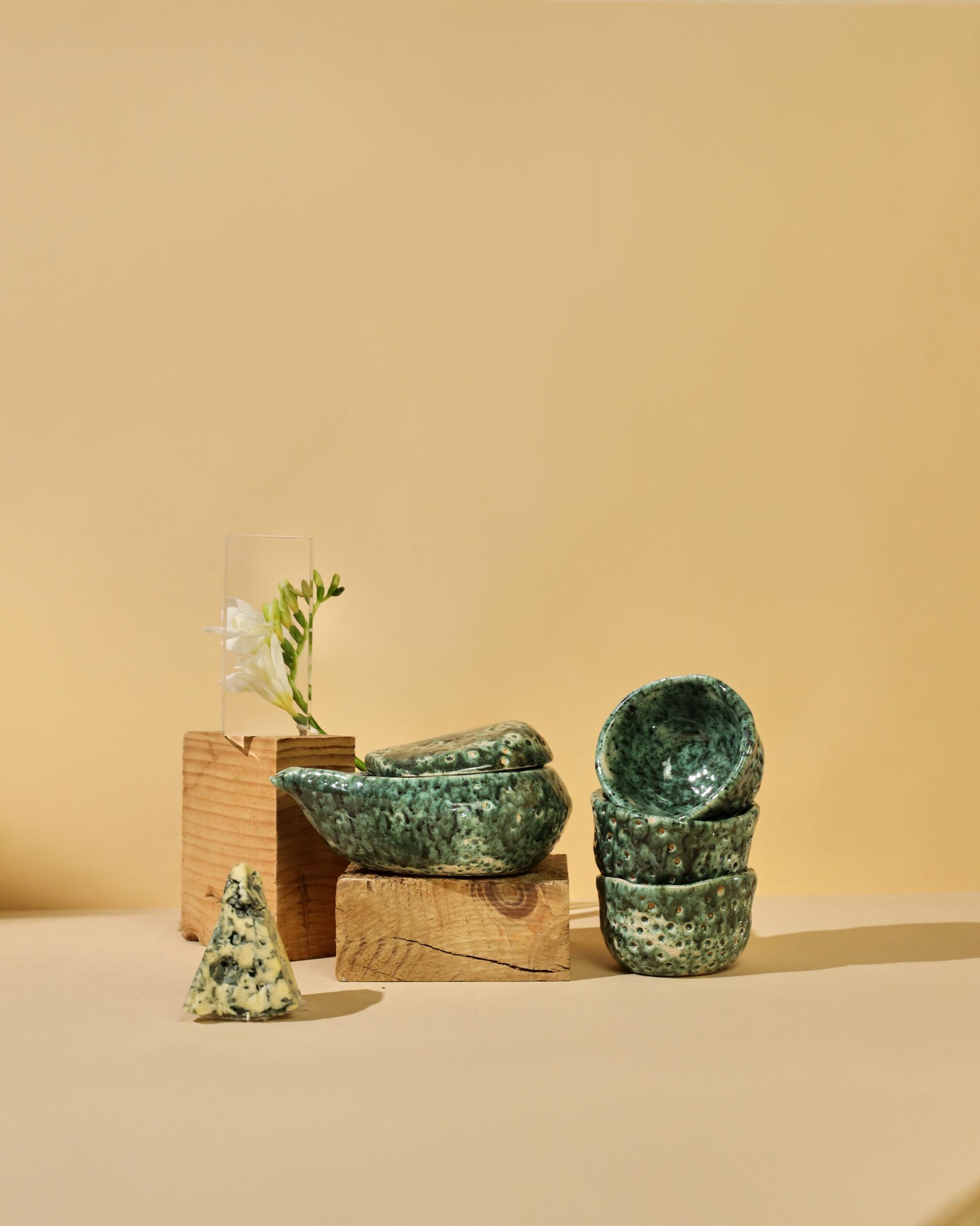 Набор для чайной церемонии Речной камень ручной работы (TS-18) - фото 2 Набор для чайной церемонии Речной камень ручной работы (TS-18) - фото 2