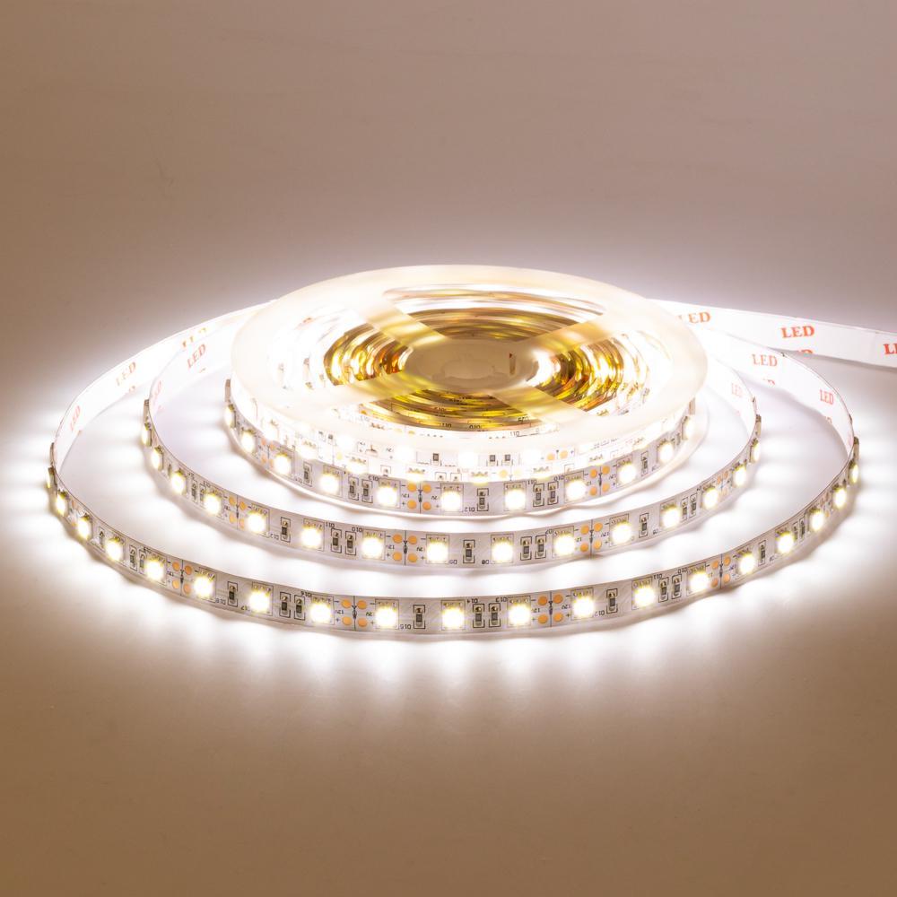 Светодиодная линейка AVT 14,4W 300WW5050-12V 12V 60LED/м SMD5050 IP20 5 м Белый теплый (1010573)